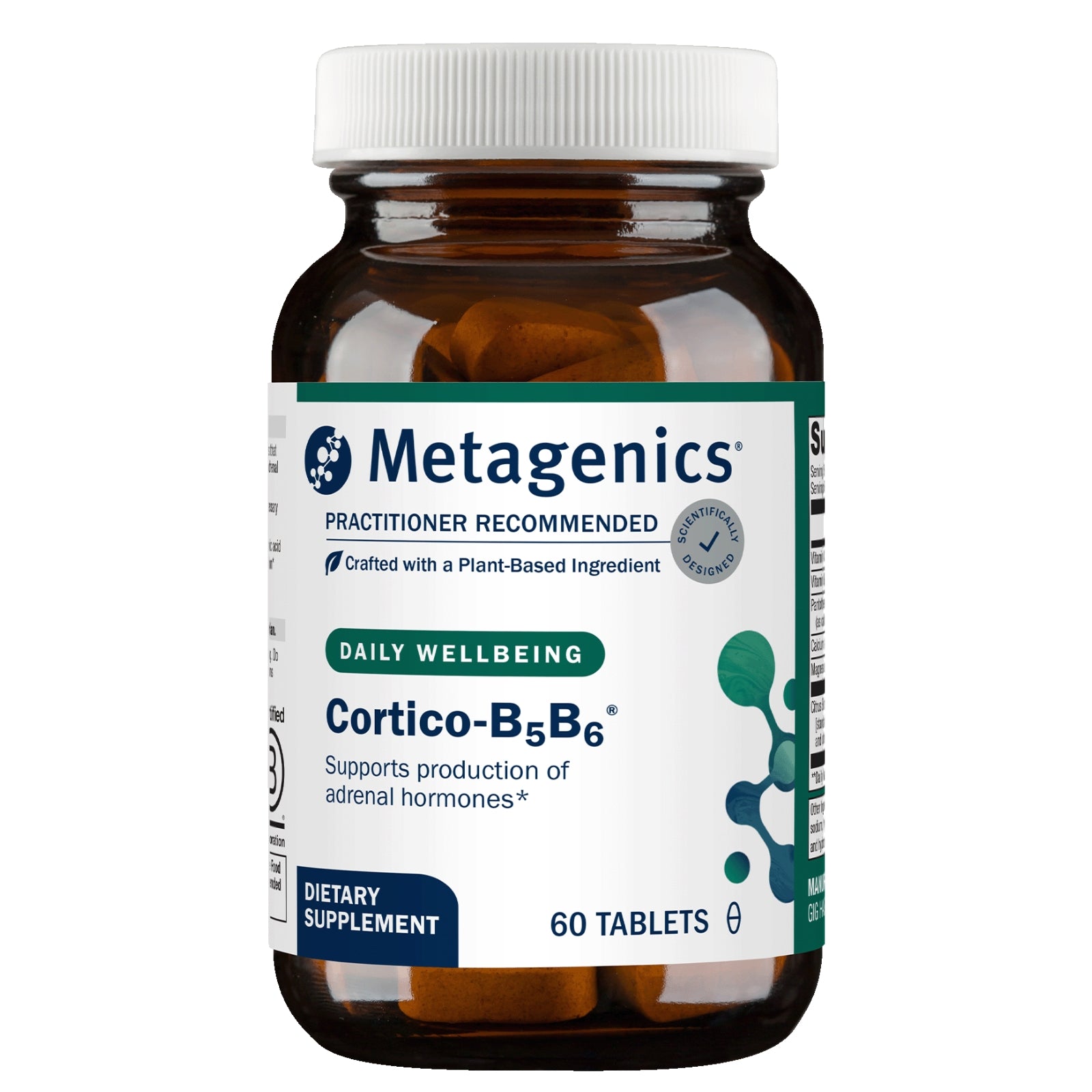 Metagenics, Cortico-B5 B6, 60 Tablets UPC 755571013965 | HiLife Vitamins